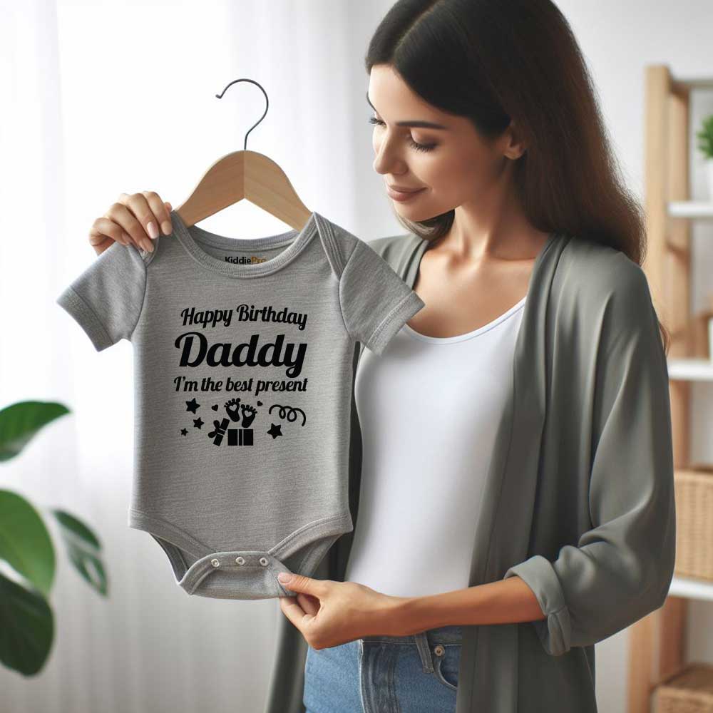 Happy Birthday Daddy baby clothes Birthday present  baby reveal  First birthday as my daddy