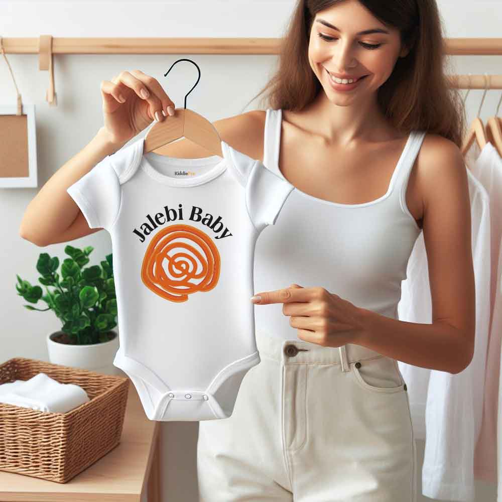 Jalebi baby bodysuit Food Pun Indian sweets sweeter than jalebi Des, Pakistani Baby gifts