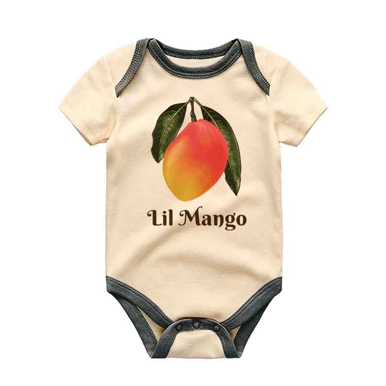 Lil Mango baby bodysuit Mango Fruit lover Mommy/Daddy's Little Food baby clothes Gift for baby