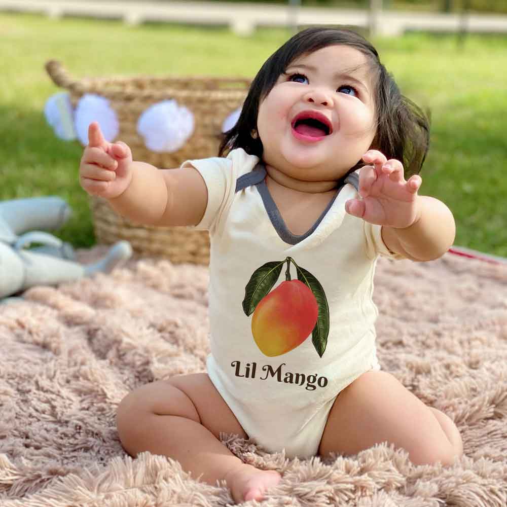 Lil Mango baby bodysuit Mango Fruit lover Mommy/Daddy's Little Food baby clothes Gift for baby