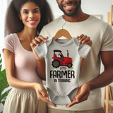 Little Farmer in training Baby bodysuit Farm tractor Farm life Little farmer baby clothes