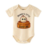 Mommy's little dumpling baby bodysuit Asian Foodie Chinese Food Pun baby clothes