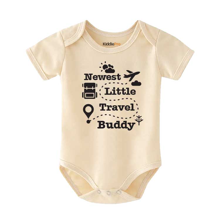 New Travel Buddy Baby bodysuit Adventure Travel Baby clothes Mom's favorite carry-on Airplaine Theme