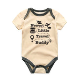 New Travel Buddy Baby bodysuit Adventure Travel Baby clothes Mom's favorite carry-on Airplaine Theme