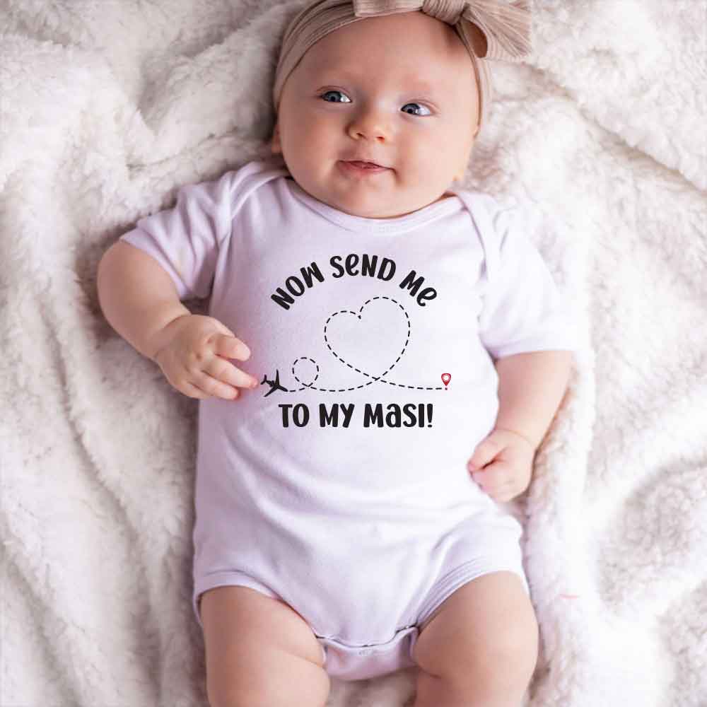 Masi Baby bodysuit Funny Aunt Baby clothes I love my masi Aunt Gift for Baby boy/girl baby sleeper