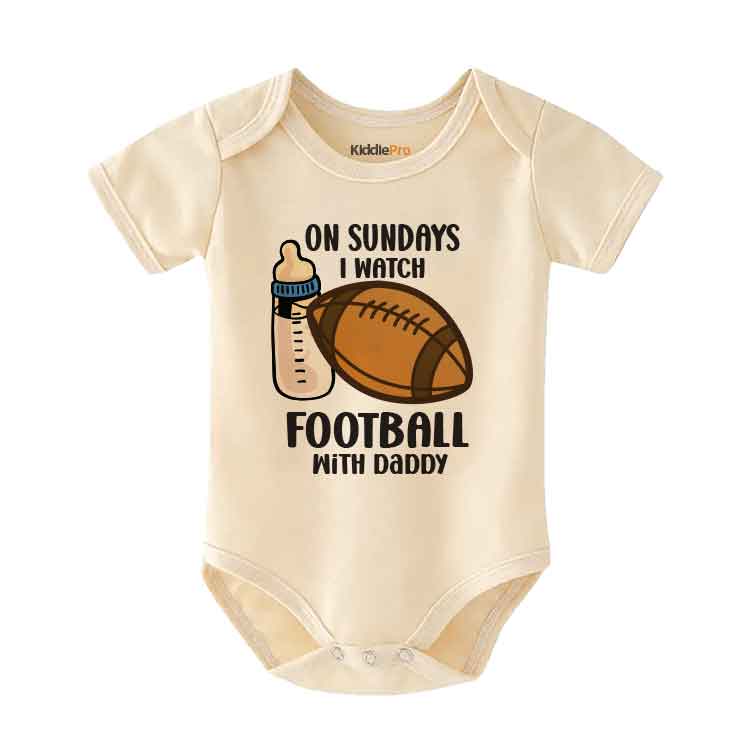 Football baby bodysuit Football Dad Baby clothes Football Game Day Baby outfit Football season