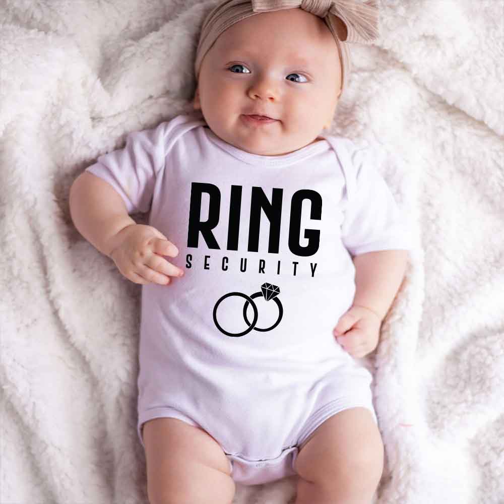 Ring Security Baby Bodysuit Ring Bearer Wedding infant shirt Baby Wedding outfit Wedding Gift Baby clothes