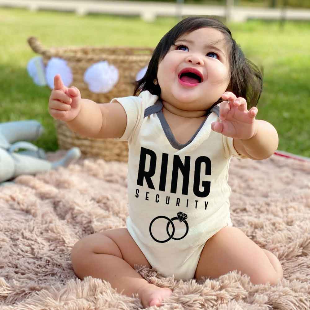 Ring Security Baby Bodysuit Ring Bearer Wedding infant shirt Baby Wedding outfit Wedding Gift Baby clothes