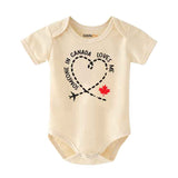 Someone in Canada loves me Canada Pride Baby Bodysuit Canadian Baby Gift First Canada Day Bodysuit