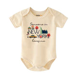 Someone in New York NYC Baby Bodysuit New York Baby clothes Funny Baby statement Funny baby clothes