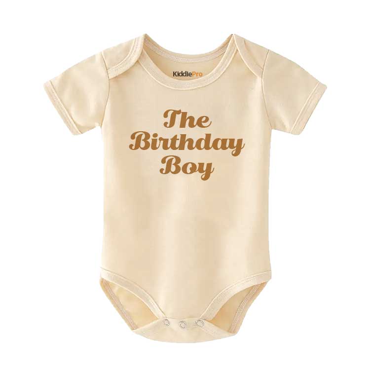 The Birthday Boy Baby bodysuit Baby boy birthday outfit Baby milestone Gift for baby boy