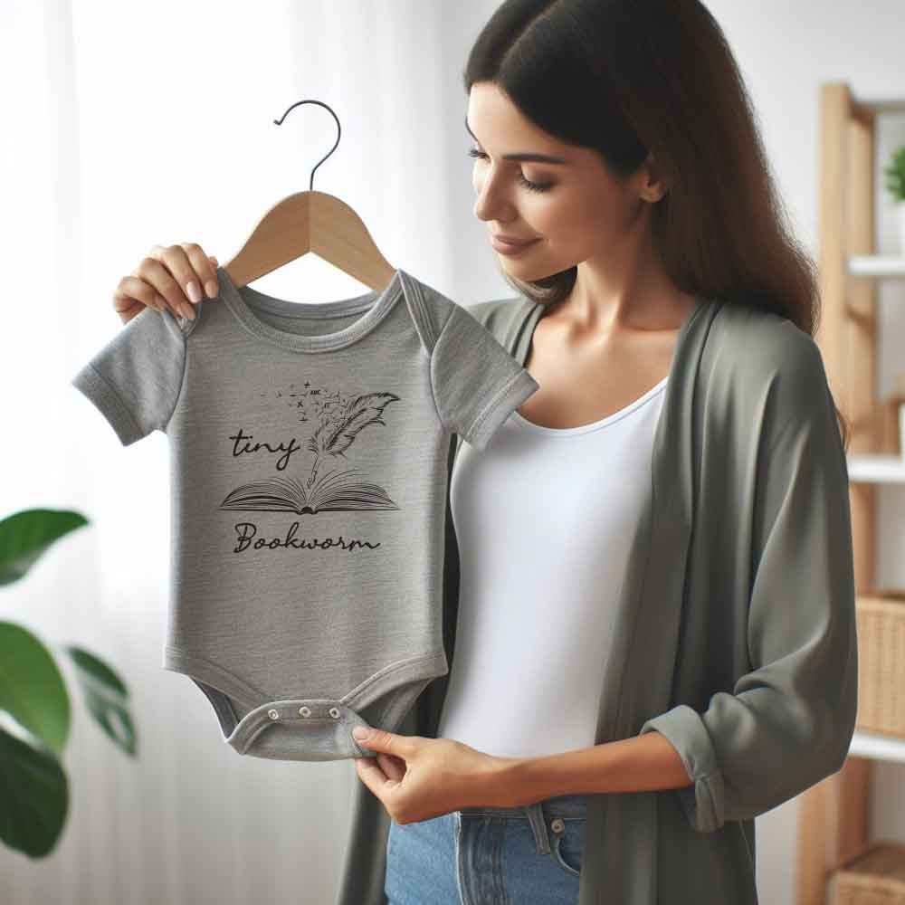 Tiny Bookworm Baby bodysuit bookish Reading Buddy Baby outfit Cute Novelty Funny Infant Baby Boy Girl Bodysuit, Newborn Baby Gift