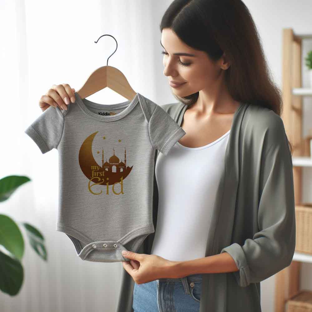 My First Eid Baby Outfit Bodysuit Islamic Baby clothes First Ramadan Baby Romper