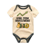 Long Term Investment Baby clothes-Finance Accountant Banker Financial advisor baby bodysuit, Finance baby gift