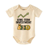 Long Term Investment Baby clothes-Finance Accountant Banker Financial advisor baby bodysuit, Financy baby gift