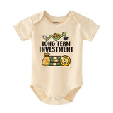 Accountant Baby Clothes: Funny Financial Investment Baby Bodysuits for Baby pregnancy Reveal