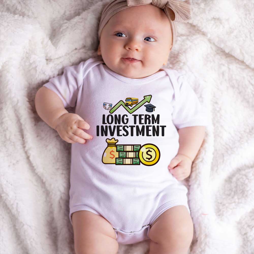 Accountant Baby Clothes: Funny Financial Investment Baby Bodysuits for Baby pregnancy Reveal