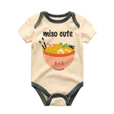 Miso Cute Baby bodysuit Miso Soup Baby clothes Baby shower gift Japanese cuisine Baby Romper