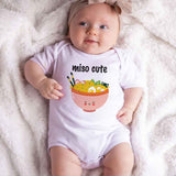 Miso Cute Baby bodysuit Miso Soup Baby clothes Baby shower gift Japanese cuisine Baby Romper