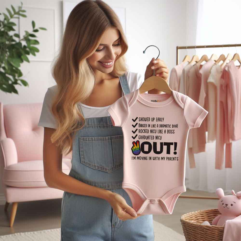 NICU Graduate Baby bodysuit Miracle Baby going home outfit Premature Baby Rainbow Baby bodysuit