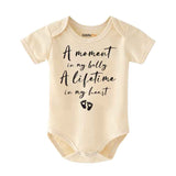 A moment in my belly - Cute Infant Baby Bodysuit