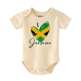 I love jamaica Baby bodysuit family vacation outfit jamaican baby clothes