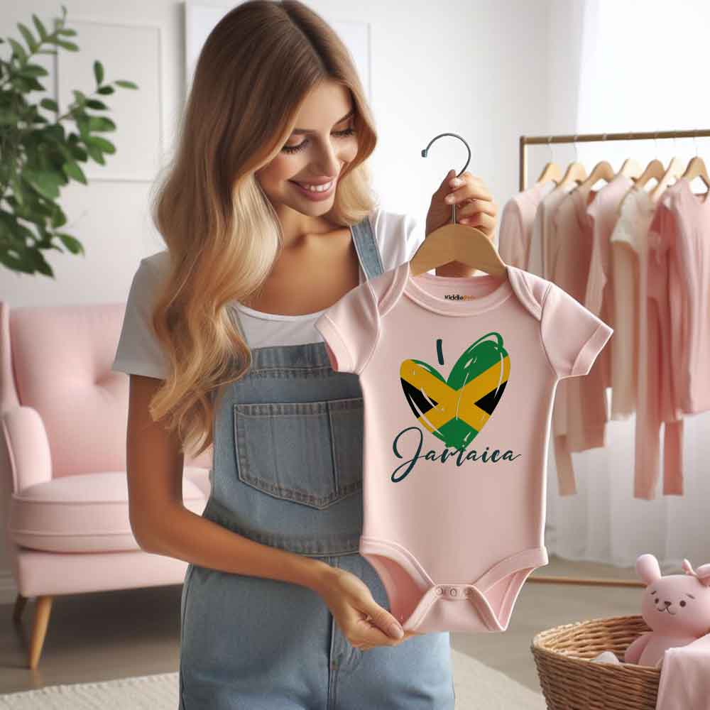 I love jamaica Baby bodysuit family vacation outfit jamaican baby clothes