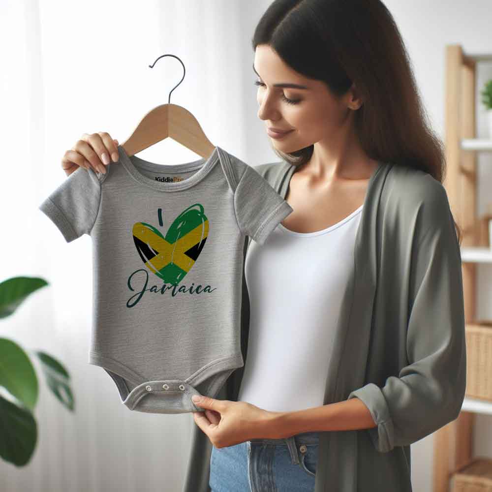 I love jamaica Baby bodysuit family vacation outfit jamaican baby clothes