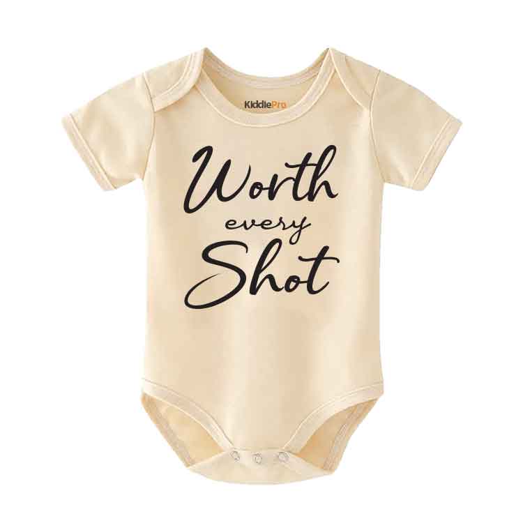 Worth Every Shot IVF Baby bodysuit  In Vitro Baby, pregnancy announcement Expensive AF Worth the wait baby reveal outfit