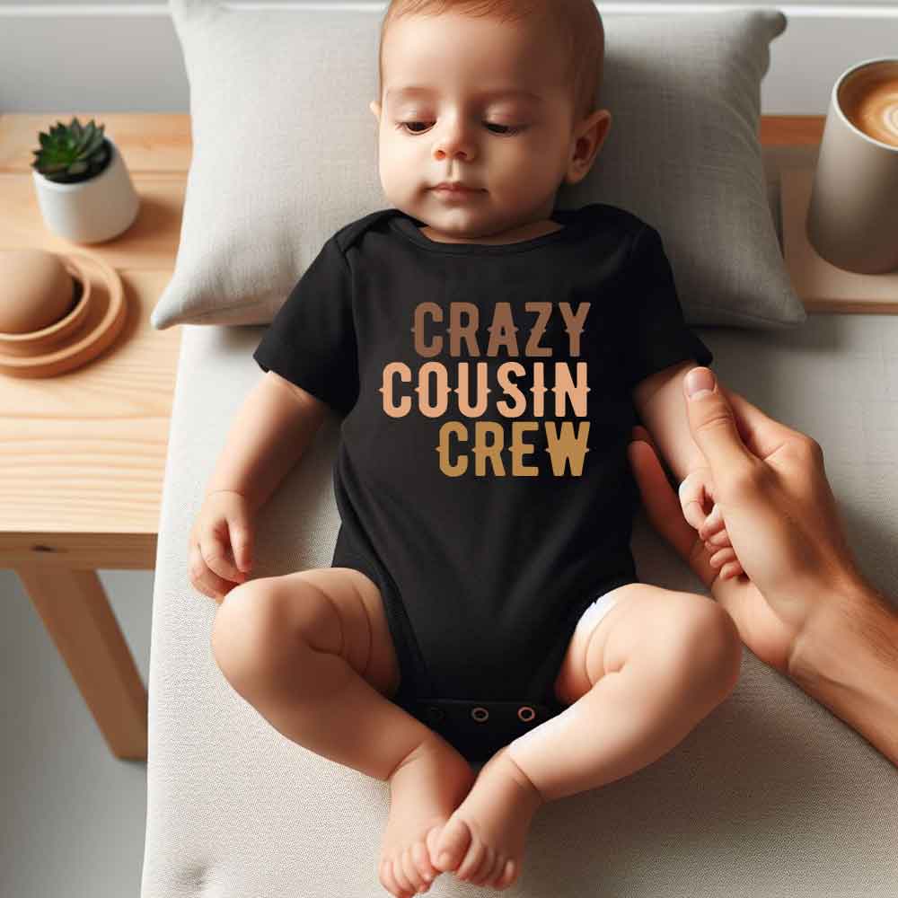 Crazy Cousin Crew Baby Bodysuit, Cousin Squad, Cousin Crew Baby Apparel, Newest Addition to the Cousin Crew