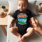 Our next Adventure Baby bodysuit Mountains Travel Little Adventurer Baby clothes Pregnancy announcement, Baby Gift