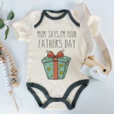 Cute Adorable Father's Day Gift Baby New Dad Pregnancy Announcement Outfit Birth Reveal Custom Baby Bodysuit