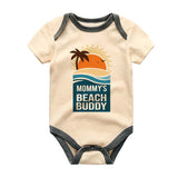 Mommy's Beach Buddy Summer Outfit Unisex Custom Baby Clothes Lake Family Vacation Swim Wear Personalized Baby Shower Gift