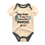 Mom Dentist Custom Baby Clothes Adoroable Newborn Baby Bodysuit Gift for Dental Professionals Hygienist Bodysuit Dental Practice Funny Dentist Gift