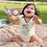 Nani's Lil Kadu Cute Funny Elephant Theme Baby Bodysuit Indian Grandma Baby Outfit Personalized Baby Boy Girl Clothes Grandmother Gift Custom Unisex Infant Clothing