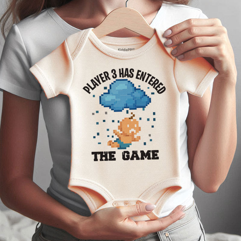 Kiddiepro Gamer Baby Bodysuit Gaming Buddy Outfit Player 3 Newborn clothes