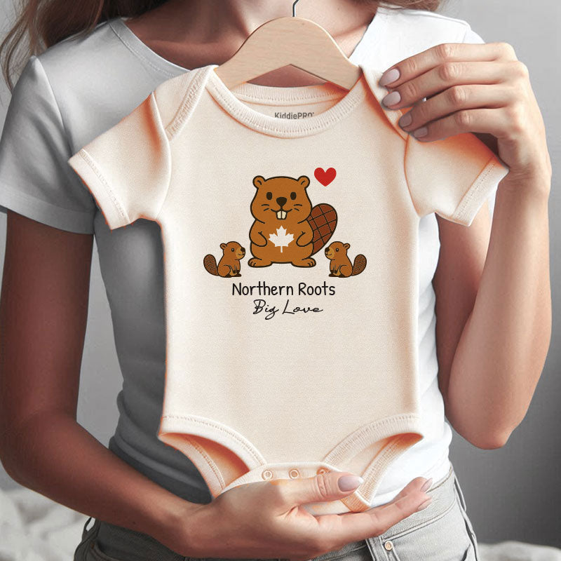 Kiddiepro Canada Baby Bodysuit for Boys and Girls Soft Cotton Infant One Piece Cute Newborn Outfit Baby Shower Gift for Parents