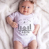 New to the cabin crew Baby Bodysuit Custom Newborn Outdoor Adventure Baby Clothes New Mmm Dad Shower Gift Future Camping Buddy Romper Little Camper Outfit