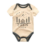 New to the cabin crew Baby Bodysuit Custom Newborn Outdoor Adventure Baby Clothes New Mmm Dad Shower Gift Future Camping Buddy Romper Little Camper Outfit