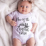 Cute Pregnancy Baby Announcement Outfit Camping Crew Outfit Newest Family Addition Coming Soon Baby Custom Baby Clothes Outdoor Adventure Shirt Personalized Baby Shower Gift