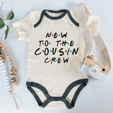 Custom Baby Bodysuit Cousin Crew Baby Announcement Outfit Newborn Birth Reveal Coming Soon Personalized Baby Clothes Newest Family addition cousin squad romper gift