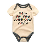 Custom Baby Bodysuit Cousin Crew Baby Announcement Outfit Newborn Birth Reveal Coming Soon Personalized Baby Clothes Newest Family addition cousin squad romper gift