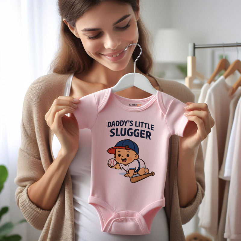 Kiddiepro Baseball Baby Bodysuit for Boys and Girls Soft Cotton Infant One Piece Cute Newborn Sports Outfit Baby Gift