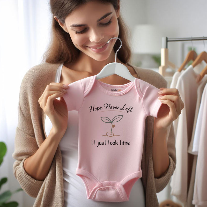 IVF Baby Bodysuit Cute Newborn Outfit for Boys or Girls Short Sleeve Infant Clothing Pregnancy Announcement gift