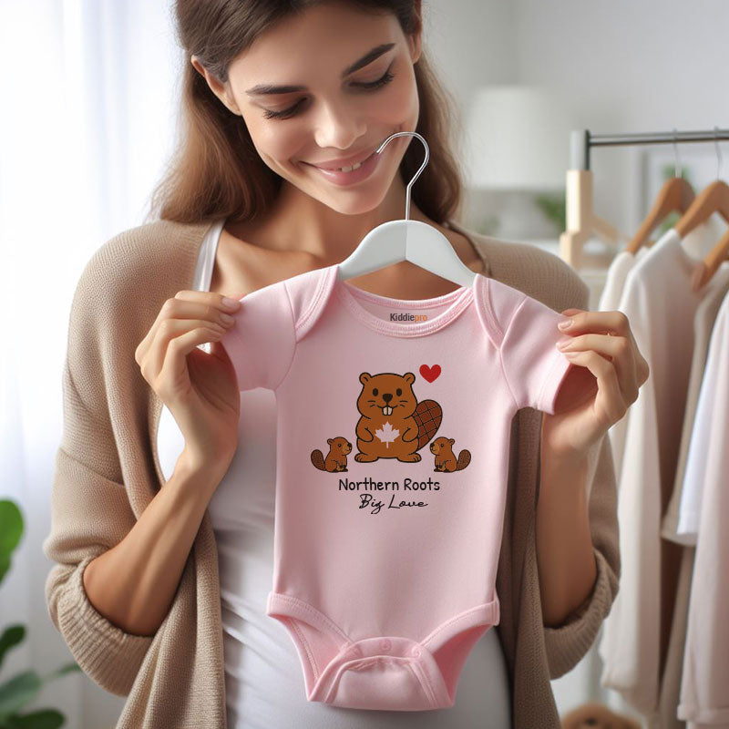 Kiddiepro Canada Baby Bodysuit for Boys and Girls Soft Cotton Infant One Piece Cute Newborn Outfit Baby Shower Gift for Parents