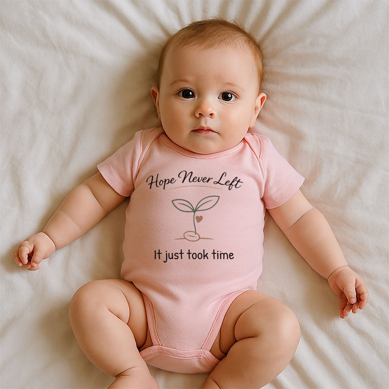 IVF Baby Bodysuit Cute Newborn Outfit for Boys or Girls Short Sleeve Infant Clothing Pregnancy Announcement gift