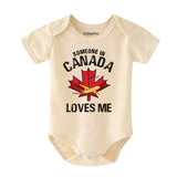 Canada Day baby boy girl clothes gift for Canadians Maple leaf outfit Custom unisex bodysuit Heritage romper personalized newborn gift