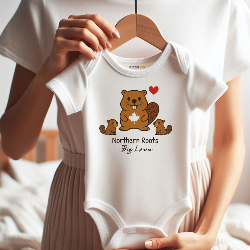 Kiddiepro Canada Baby Bodysuit for Boys and Girls Soft Cotton Infant One Piece Cute Newborn Outfit Baby Shower Gift for Parents