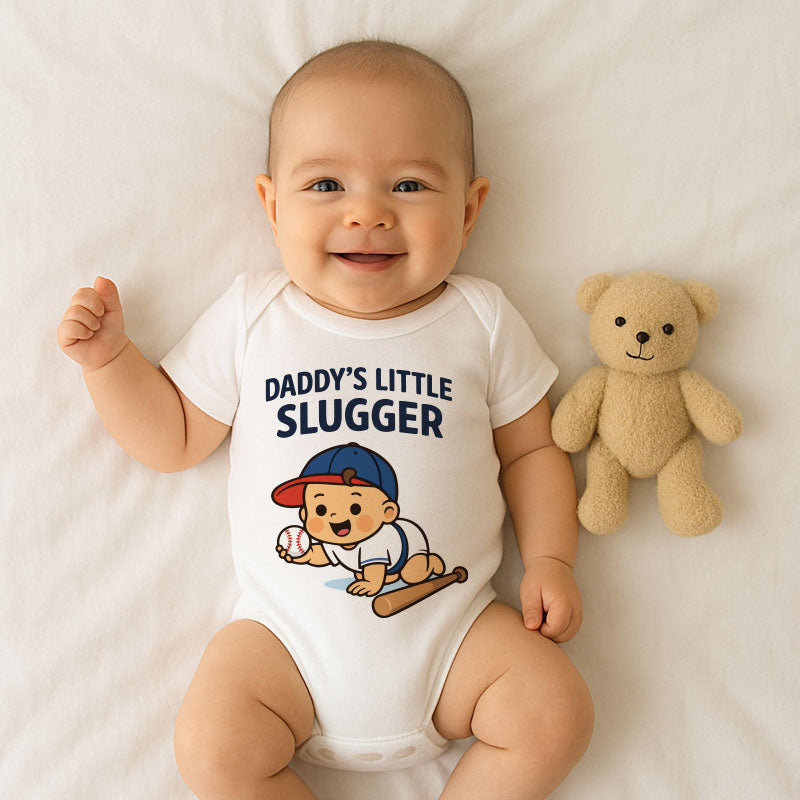 Kiddiepro Baseball Baby Bodysuit for Boys and Girls Soft Cotton Infant One Piece Cute Newborn Sports Outfit Baby Gift