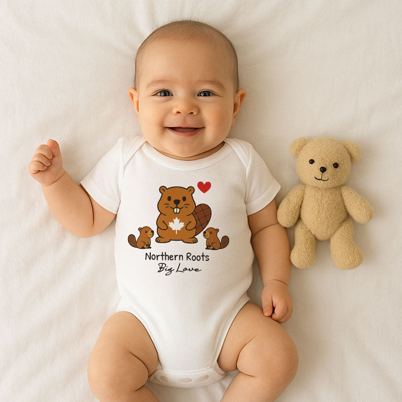 Kiddiepro Canada Baby Bodysuit for Boys and Girls Soft Cotton Infant One Piece Cute Newborn Outfit Baby Shower Gift for Parents